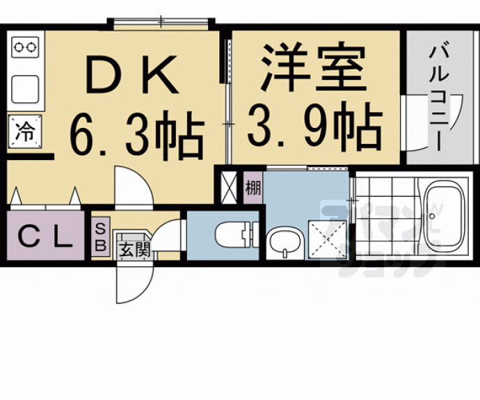 【アリビオ南城堀】間取