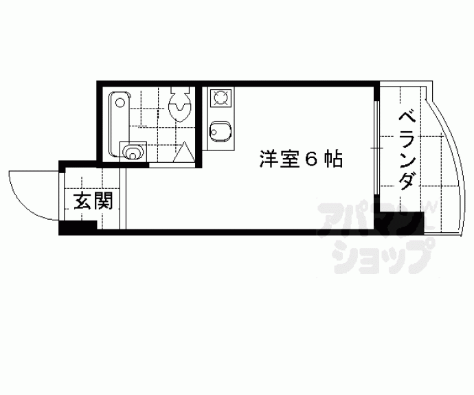 【朝日プラザ高瀬川】間取