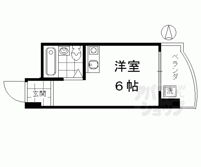 【朝日プラザ高瀬川】間取