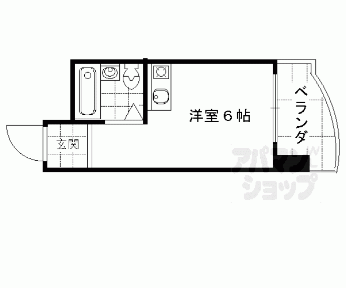 【朝日プラザ高瀬川】間取