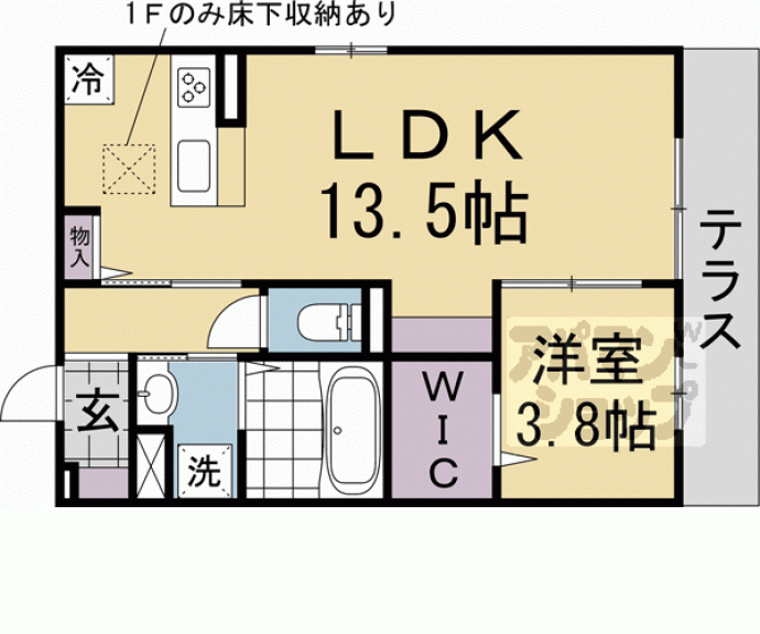 【Ｊ’ｆｏｒｔ京都山科】間取