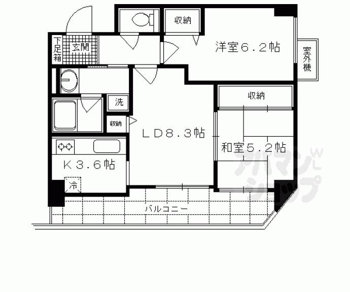 【メロディーハイム堺町】間取