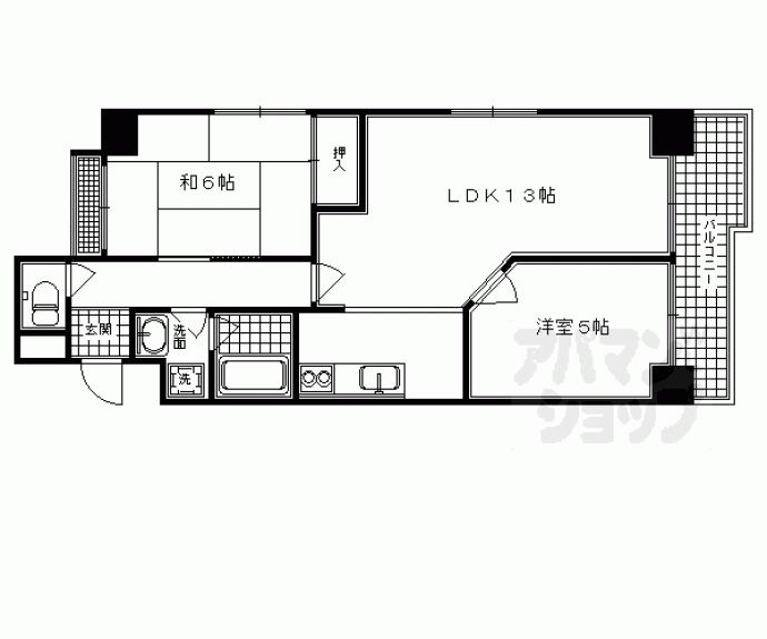 【ウイングシティ西洞院】間取