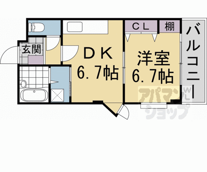 【ダイアパレス西大路御池】間取