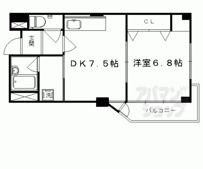 【ダイアパレス西大路御池】間取