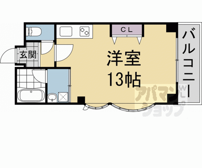 【ダイアパレス西大路御池】間取