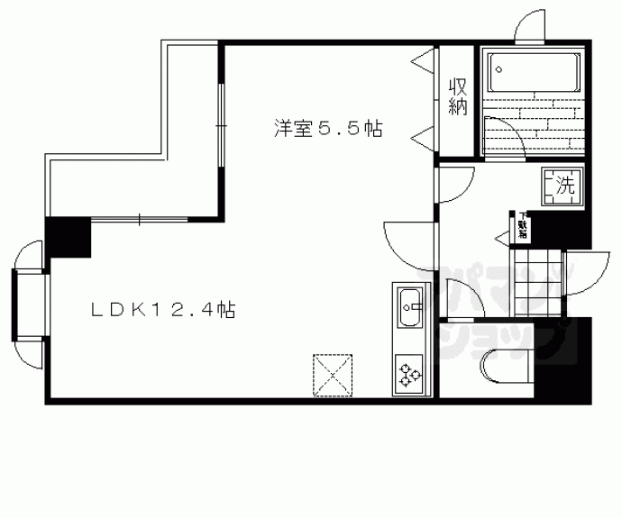 【ロイヤルコート柳馬場】間取