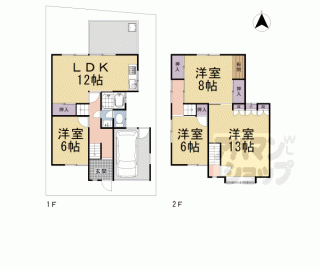 【五ケ庄北ノ庄貸家】