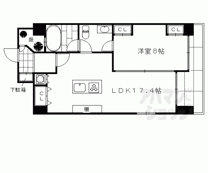 【ラサール御所南】間取