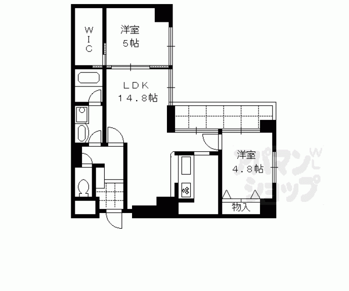 【フォルム五条西洞院】間取