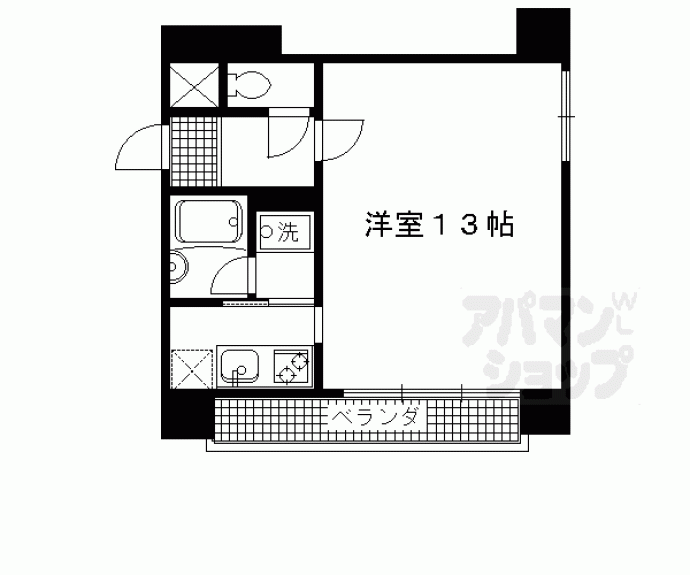 【フォルム五条西洞院】間取