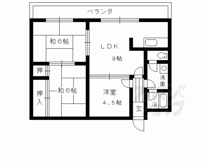 【オパス四条】間取