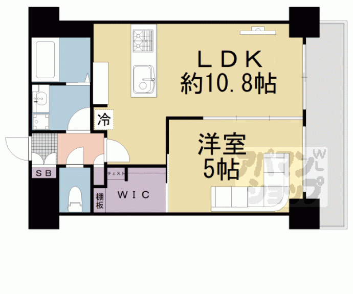 【ライオンズマンション堀川】間取