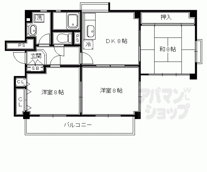 【ノバカネイチ富小路】間取