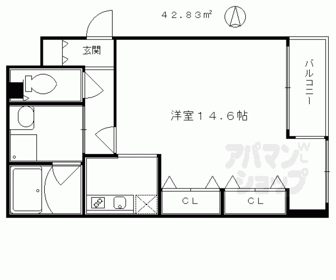 【烏丸アネックスⅡ】間取