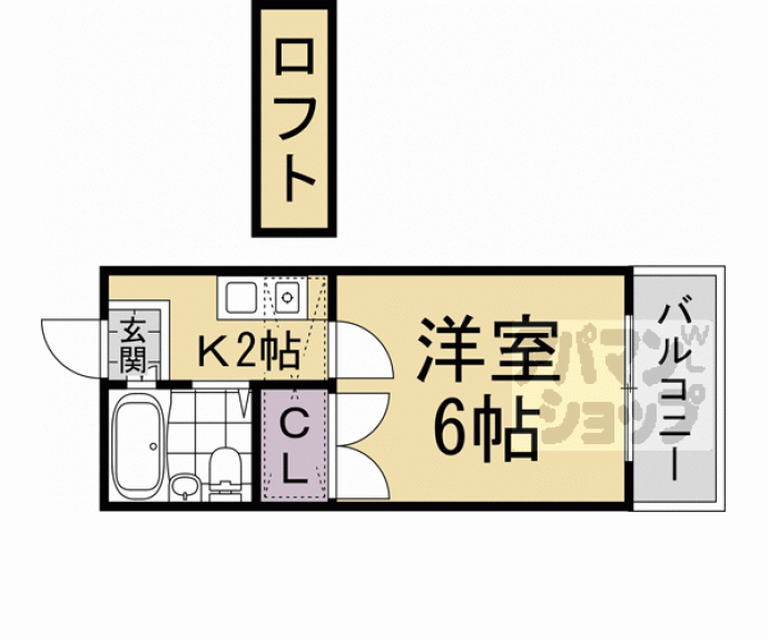 【山科第１５マンション】間取