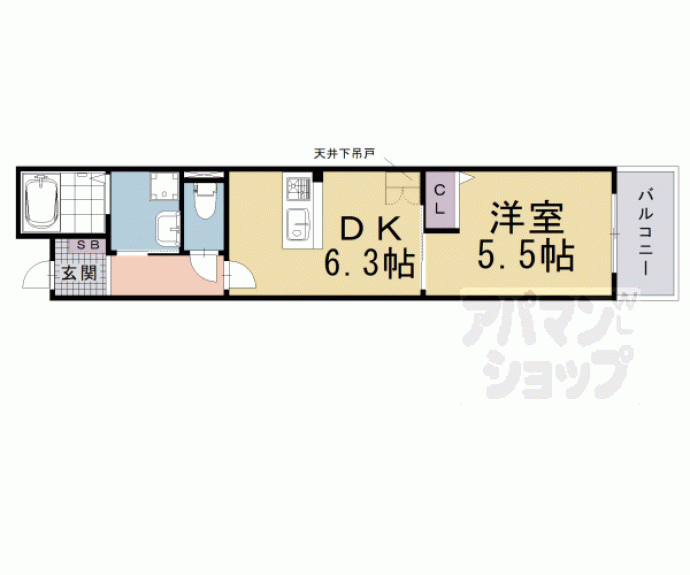 【エスペランサ四条西洞院】間取