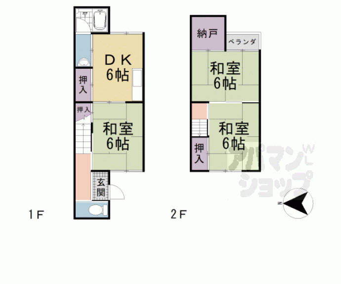 【久我本町貸家】間取