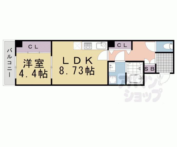 【ＦｉｅｌｄＰｏｉｎｔ四条大宮（フィールドポイント四条大宮）】間取