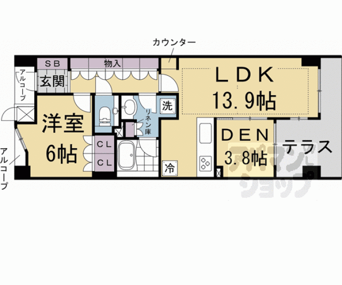 【ローレルコート京都御所東】間取