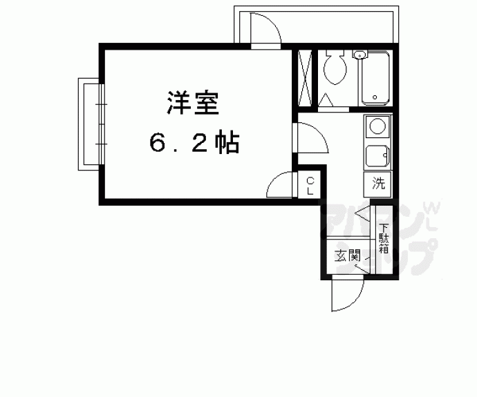 【ＤＥＴＯＭ－１北山レディース】間取