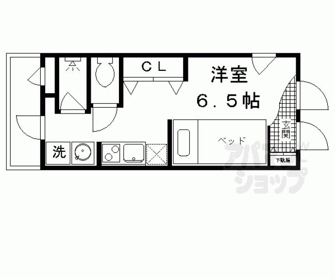 【ＤＥＴＯＭ－１北山レディース】間取