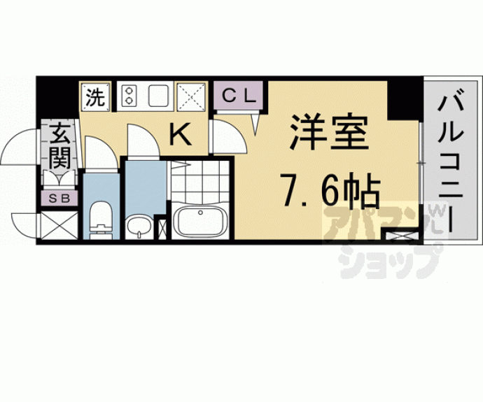 【ソルテラス四条堀川】間取