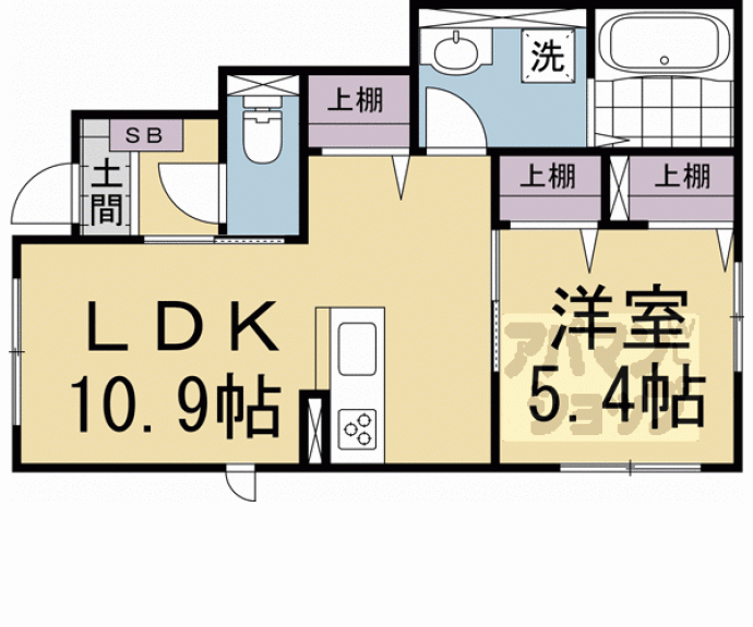 【プレジール嵯峨野】間取