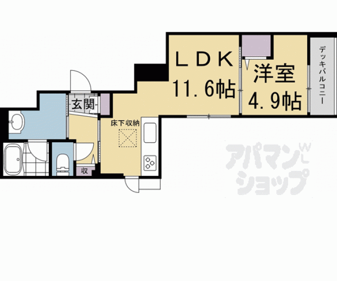 【ＳｈａＭａｉｓｏｎ　御所ＷＥＳＴ】間取