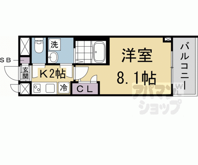 【グランカーサ京都駅前】間取