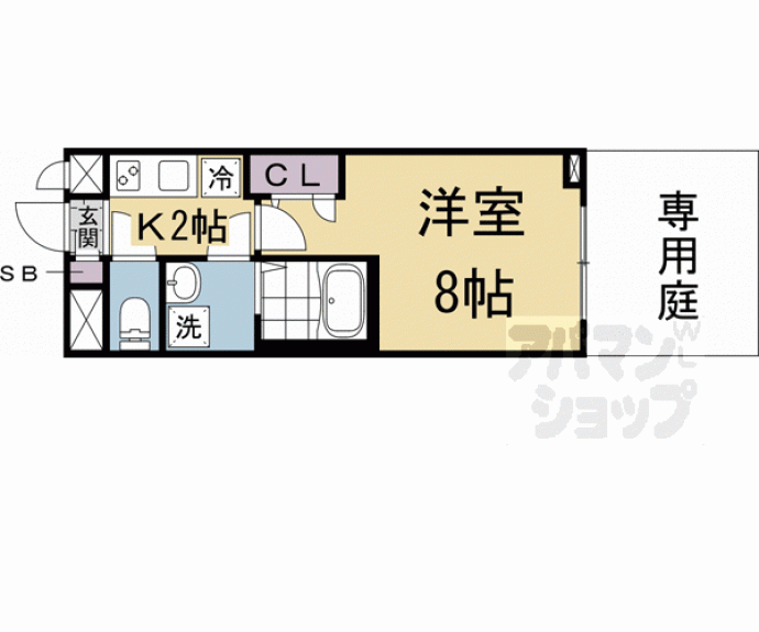 【グランカーサ京都駅前】間取