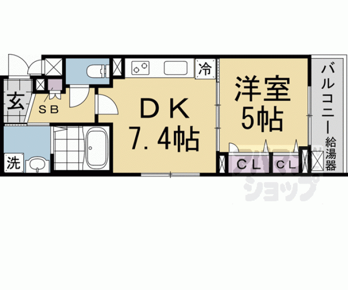 【グランカーサ京都駅前】間取