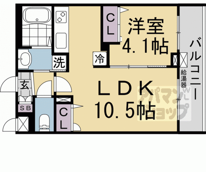 【グランカーサ京都駅前】間取