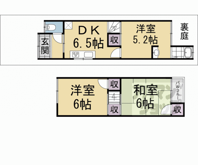 【羊燈館プチメゾン山科勧修寺】間取