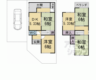 【小倉町山際貸家】