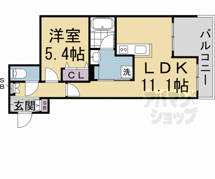 【ヴィラ聖護院】間取