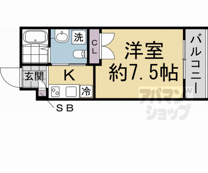 【ＴＨＥ　ＧＡＲＮＥＴ　ＳＵＩＴＥ　ＲＥＳＩＤＥＮＣＥ西院Ⅰ】間取