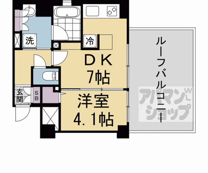 【エステムコート京都　梅小路公園】間取