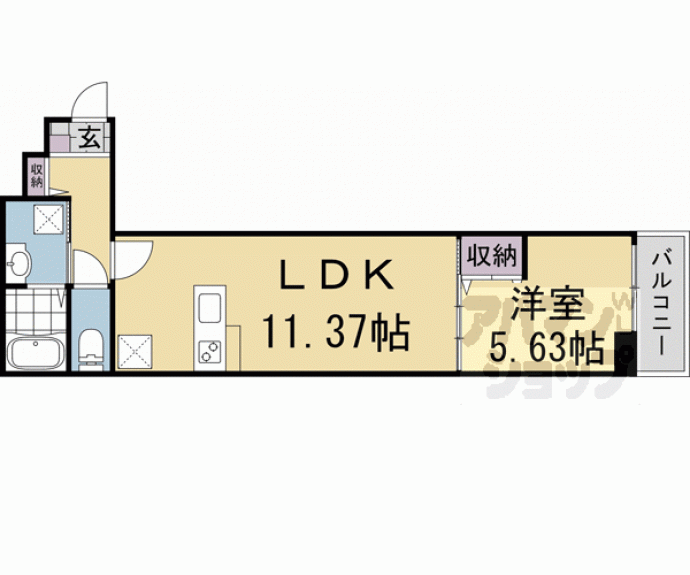 【プリメール白梅町】間取