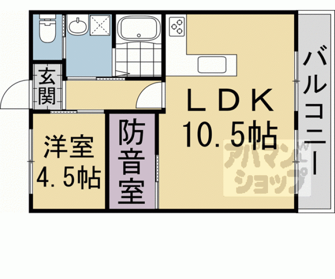 【山科団地　２棟】間取