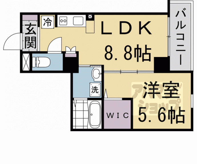 【ＢＲＯＡＤ七条河原町ＲＥＳＩＤＥＮＣＥ】間取