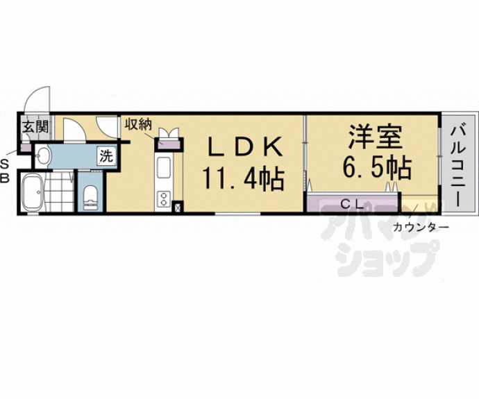 【スミレスタ烏丸五条】間取