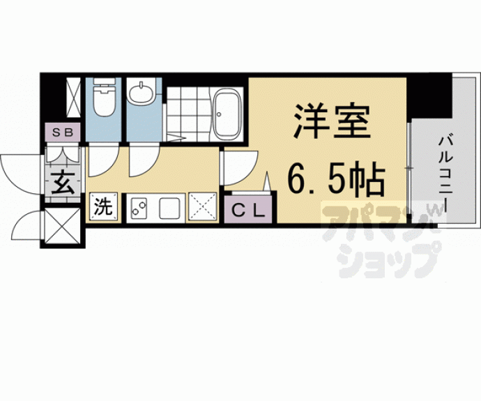 【プレサンスＴＨＥ　ＫＹＯＴＯ　新町通】間取