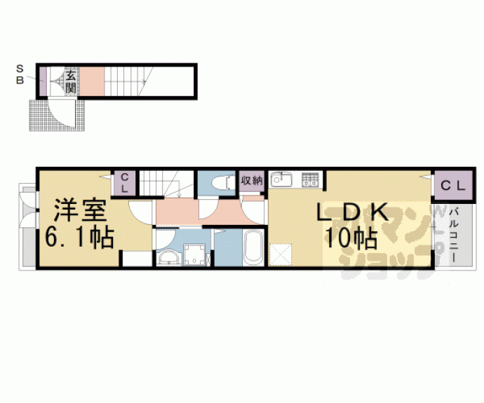 【ｆｏｒｅｓｔａ　寺田Ⅱ】間取