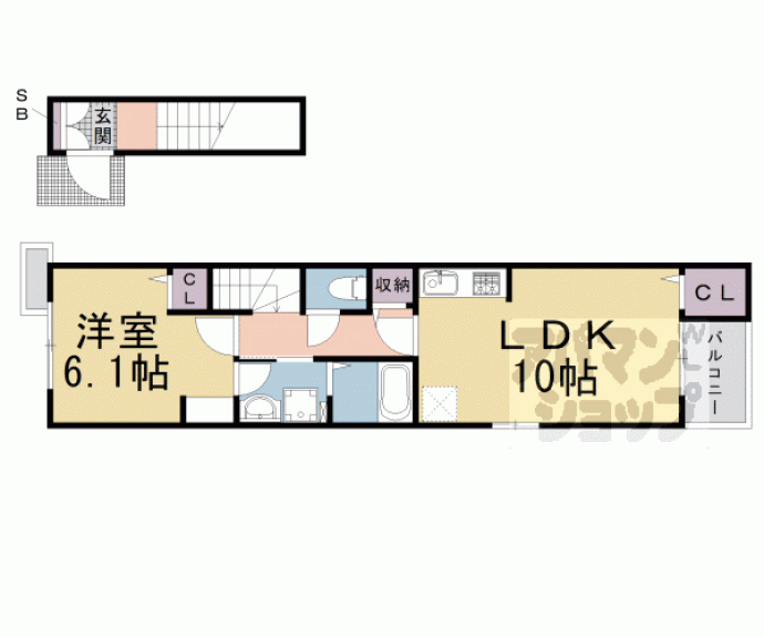 【ｆｏｒｅｓｔａ　寺田Ⅱ】間取