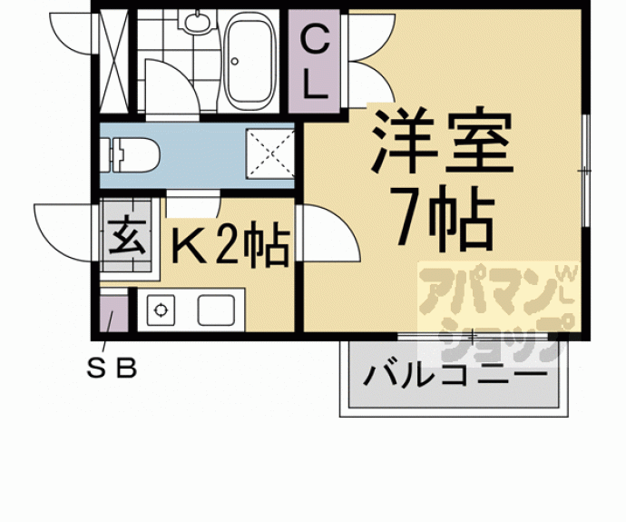 【グラッツアモーレ山科】間取