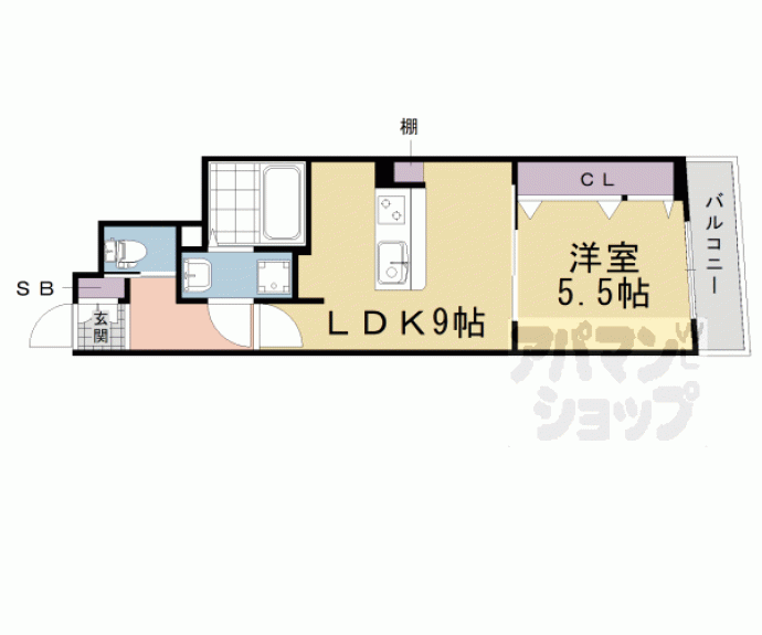 【パウゼ伏見Ｓｔａ．】間取