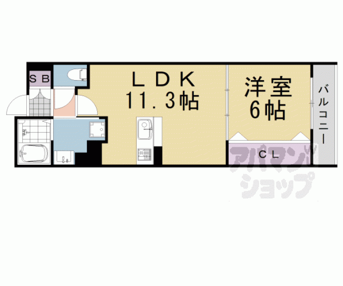 【間之町御池レジデンス】間取