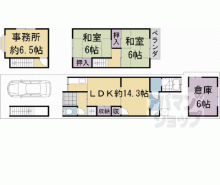 【淀際目町貸家】