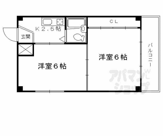 【ＤＡＩＤＯ烏丸ビル】間取